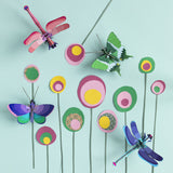 Blue Copper Butterfly Wall Art, styled in an interior