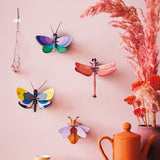Blue Copper Butterfly Wall Art, styled in an interior