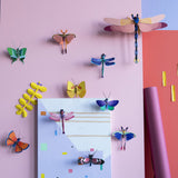 Blue Copper Butterfly Wall Art, styled in an interior