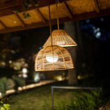 Bossa Portable Pendant Light - with Reona under a pergola