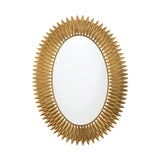 Broche 31.25'' Integrated LED Antique Gold Mirror by Crystorama