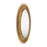 Broche 31.25'' Integrated LED Antique Gold Mirror by Crystorama