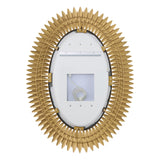 Broche 31.25'' Integrated LED Antique Gold Mirror by Crystorama