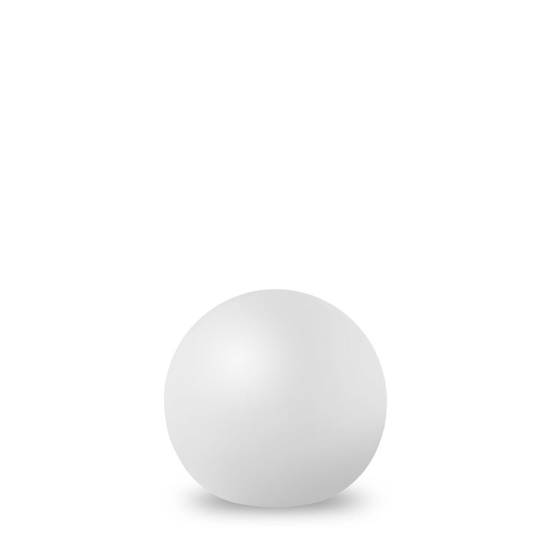 Buly portable LED lightbulb by New Garden, cordless matte white sphere lamp