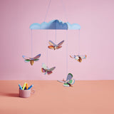 Butterfly Dance Baby Mobile, styled in an interior