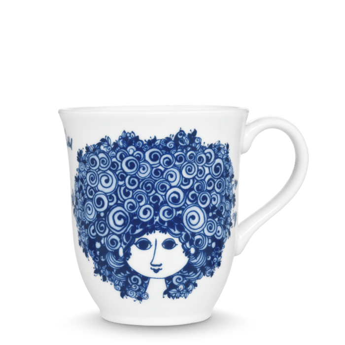 Bjørn Wiinblad Rosalinde Mug, Blue, 11.9 Oz By Bjorn Wiinblad