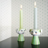 Bjørn Wiinblad Eva Candleholder, H: 3.7" By Bjorn Wiinblad