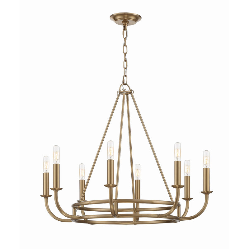 Bailey Chandelier 28" Aged Brass