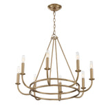 Bailey Chandelier 28" Aged Brass