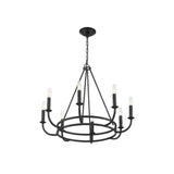 Bailey Chandelier 28" Matte Black