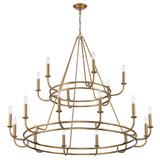 Bailey Chandelier 48" Aged Brass