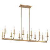Bailey Linear Chandelier 42'' Aged Brass