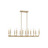 Bailey Linear Chandelier 42'' Aged Brass