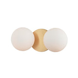 Baird Bath and Vanity Light - 2-Light - Aged Brass by Hudson Valley