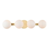 Baird Bath and Vanity Light - 4-Light - Aged Brass by Hudson Valley