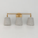 Baja Vanity Light Natural Aged Brass by Maxim Lighting