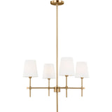 Baker Chandelier — 26", Satin Brass