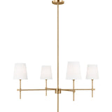 Baker Chandelier — 36", Satin Brass
