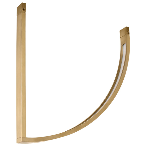 Baku Chandelier 13 Inch Hand Rubbbed Antique Brass By Visual Comfort Modern - Side View