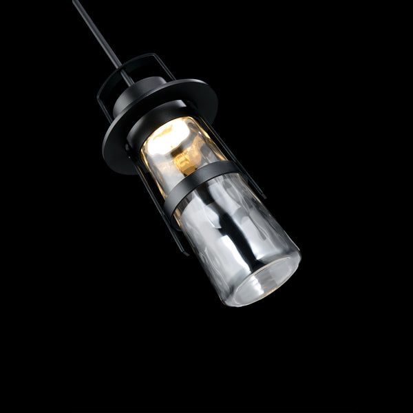 Balthus Outdoor Pendant Light Black By Modern Forms Side View