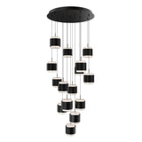 Banded Round Multi-Light Suspension