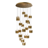 Banded Round Multi-Light Suspension