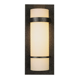 Banded Wall Sconce, shown in Natural Iron, by Hubbardton Forge