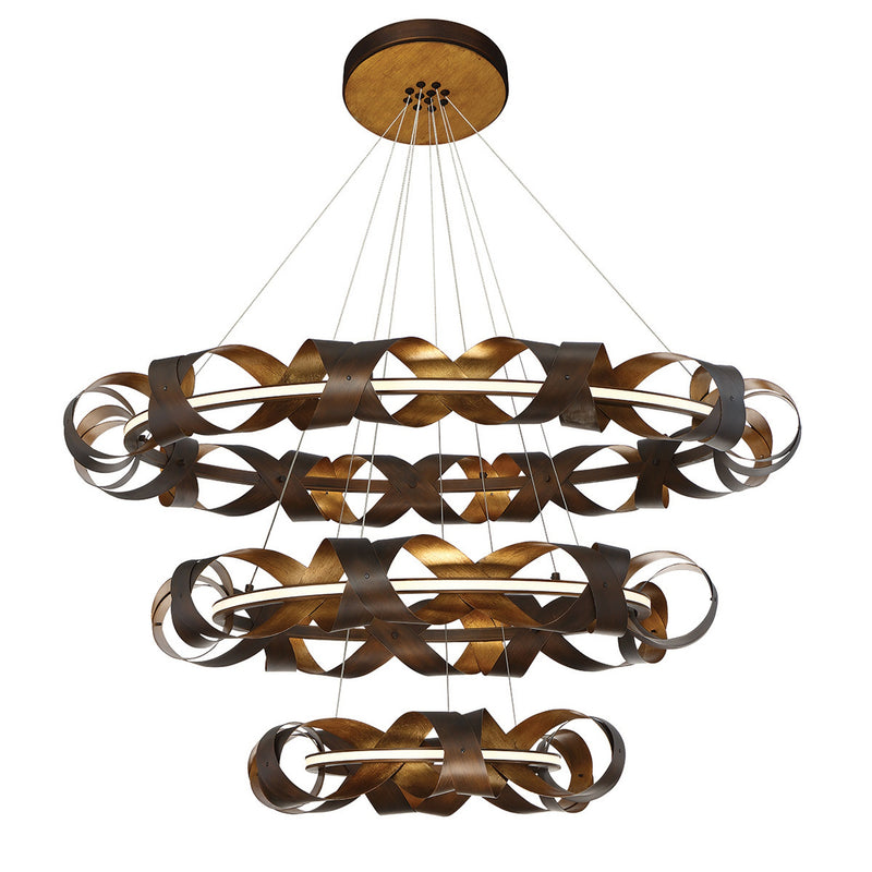 Banderia Grand Chandelier 44 Inch Bronze Gold Mix by Eurofase