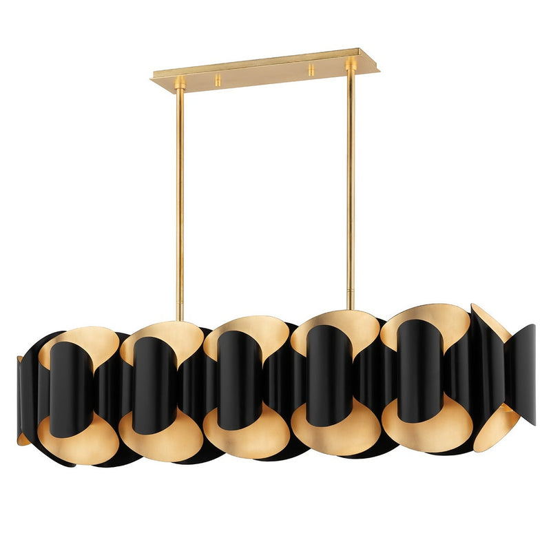 Banks Linear - Gold Leaf with Black by Hudson Valley