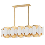 Banks Linear - Gold Leaf with White by Hudson Valley