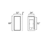 Banner Sawyer LED Mirror by ET2 - 68 x 32