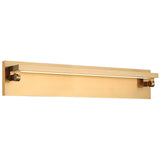 Baretta Vanity Light Aged Gold Brass Medium By Matteo - Side View