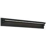 Baretta Vanity Light Matte Black Large By Matteo - Side View