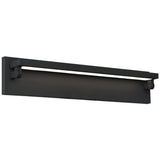 Baretta Vanity Light Matte Black Medium By Matteo - Side View