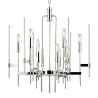 Bari Chandelier - 12-Light - Polished Nickel by Hudson Valley