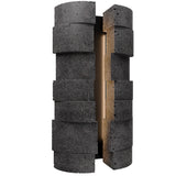 Basalt Stone-Black 16inch Formation 4CCT Outdoor Wall Sconce by Modern Forms