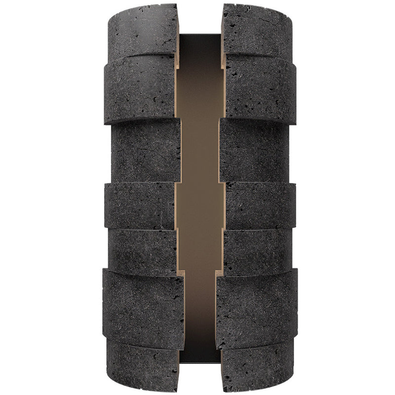 Basalt Stone-Black 16inch Formation 4CCT Outdoor Wall Sconce by Modern Forms