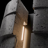 Basalt Stone-Black 24inch Formation 4CCT Outdoor Wall Sconce by Modern Forms in Zoomed View