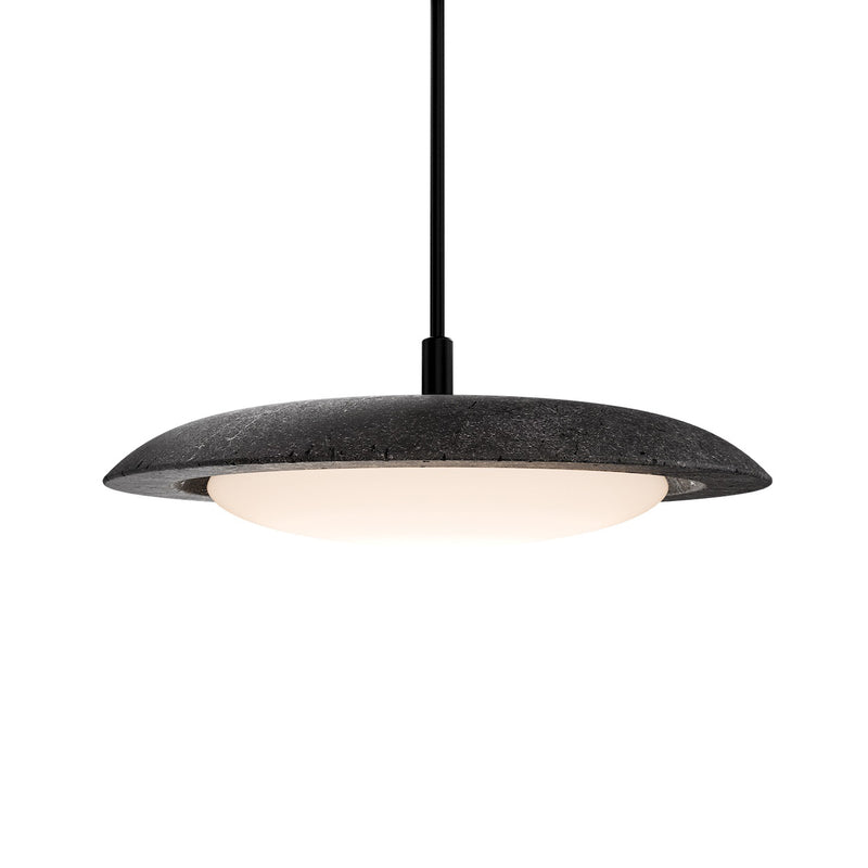 Basalt Stone-Black Saturno Pendant Light by Modern Forms