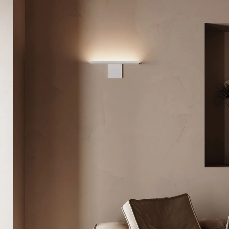 Base Wall Sconce Textured White By Sonneman Detailed View
