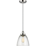 Baskin Dome Pendant — 9", Polished Nickel