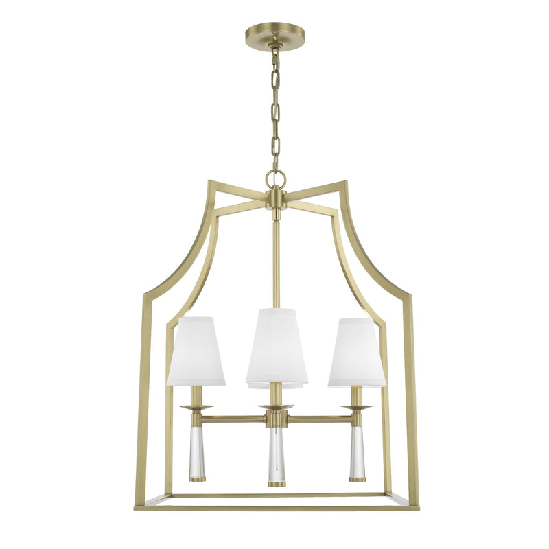 Baxter Chandelier 22'' Aged Brass