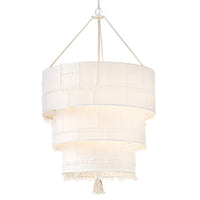 Baya Double XL Multi Tier Chandelier - Textured Plaster - by Hinkley