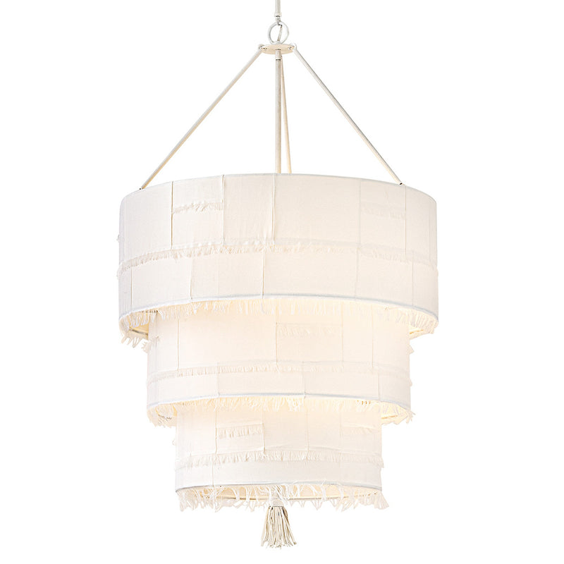 Baya Double XL Multi Tier Chandelier - Textured Plaster - by Hinkley
