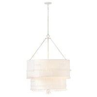 Baya Medium Drum Chandelier - Textured Plaster - by Hinkley