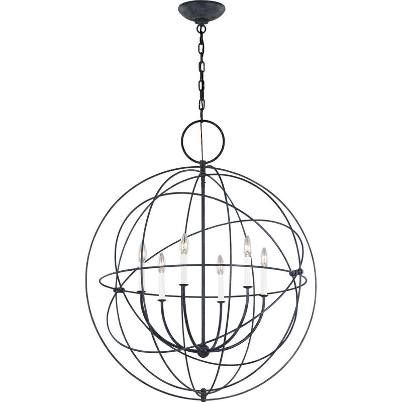 Bayberry Pendant — 31 7/8", Weathered Galvanized