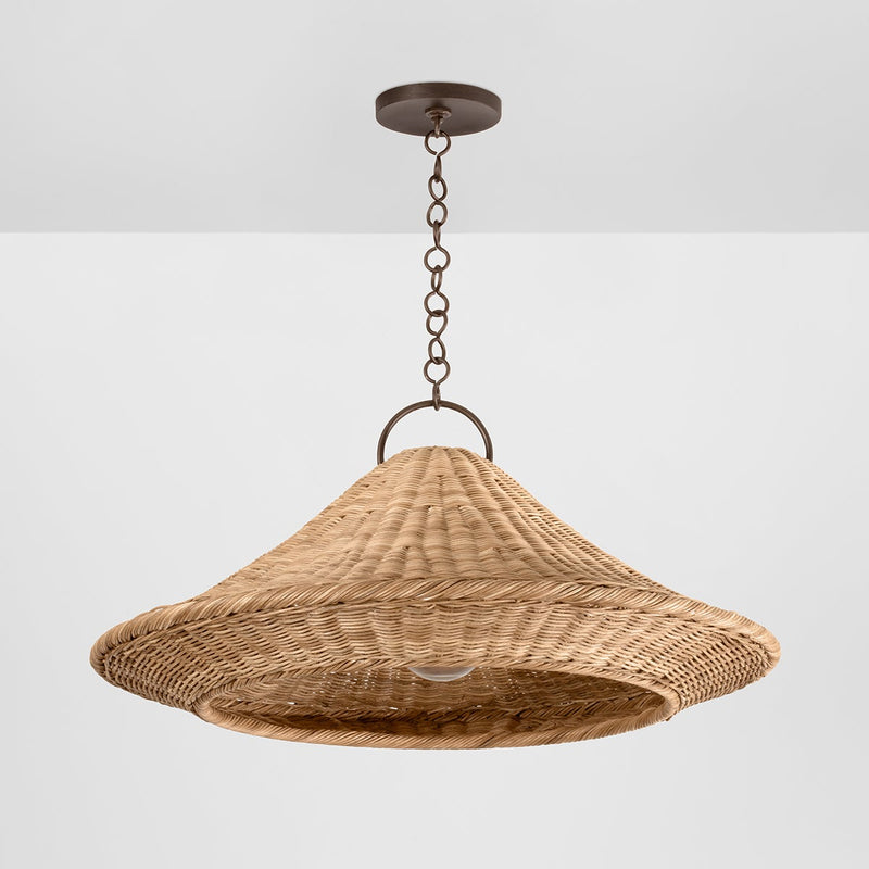 Baychester Pendant Light Medium By Hudson Valley Front View