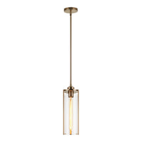 Bayou Pendant 5 Inch Aged Gold Brass