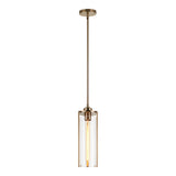 Bayou Pendant 5 Inch Aged Gold Brass