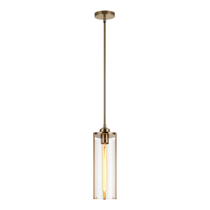 Bayou Pendant 5 Inch Aged Gold Brass